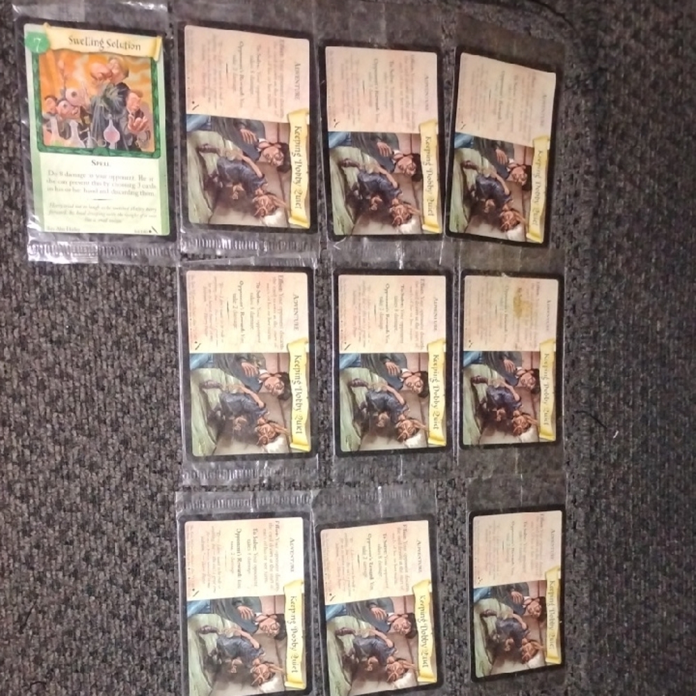 Warner Bros. Card Set - Green and Yellow
